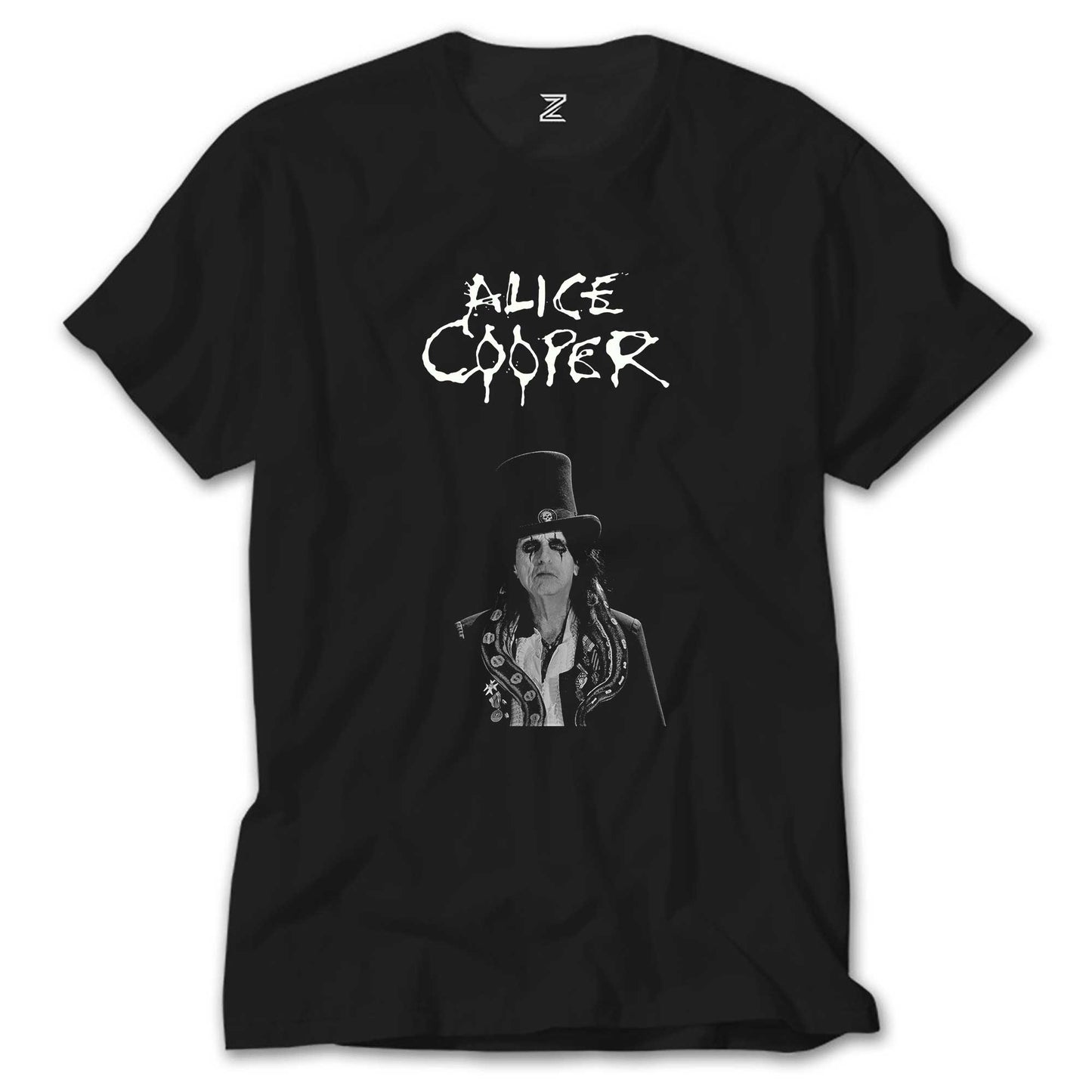 Alice Cooper Face Siyah Tişört