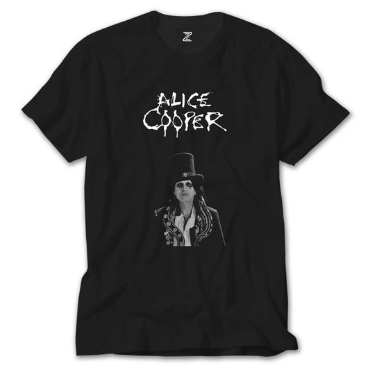 Alice Cooper Face Siyah Tişört