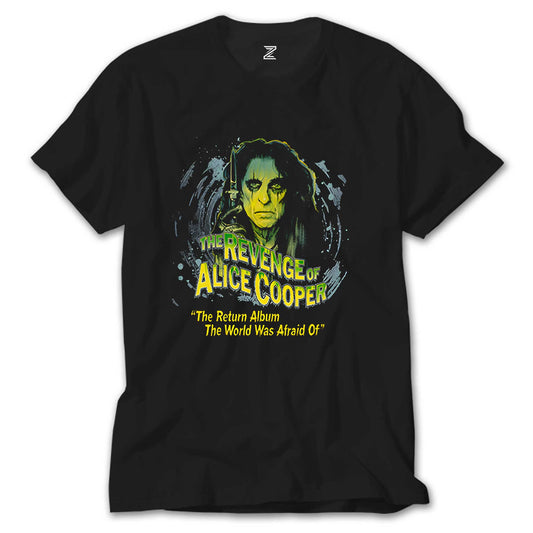 Alice Cooper The Revenge of Face Siyah Tişört