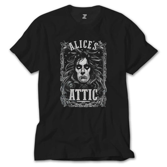 Alice Cooper Alice's Attic Siyah Tişört