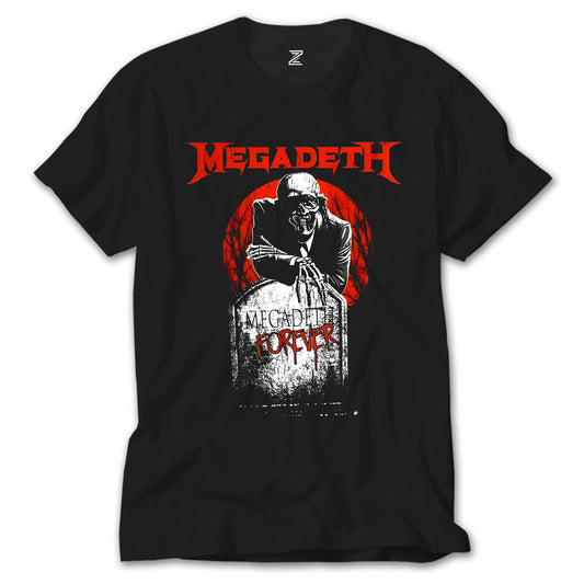 Megadeth Forever on Reels Siyah Tişört