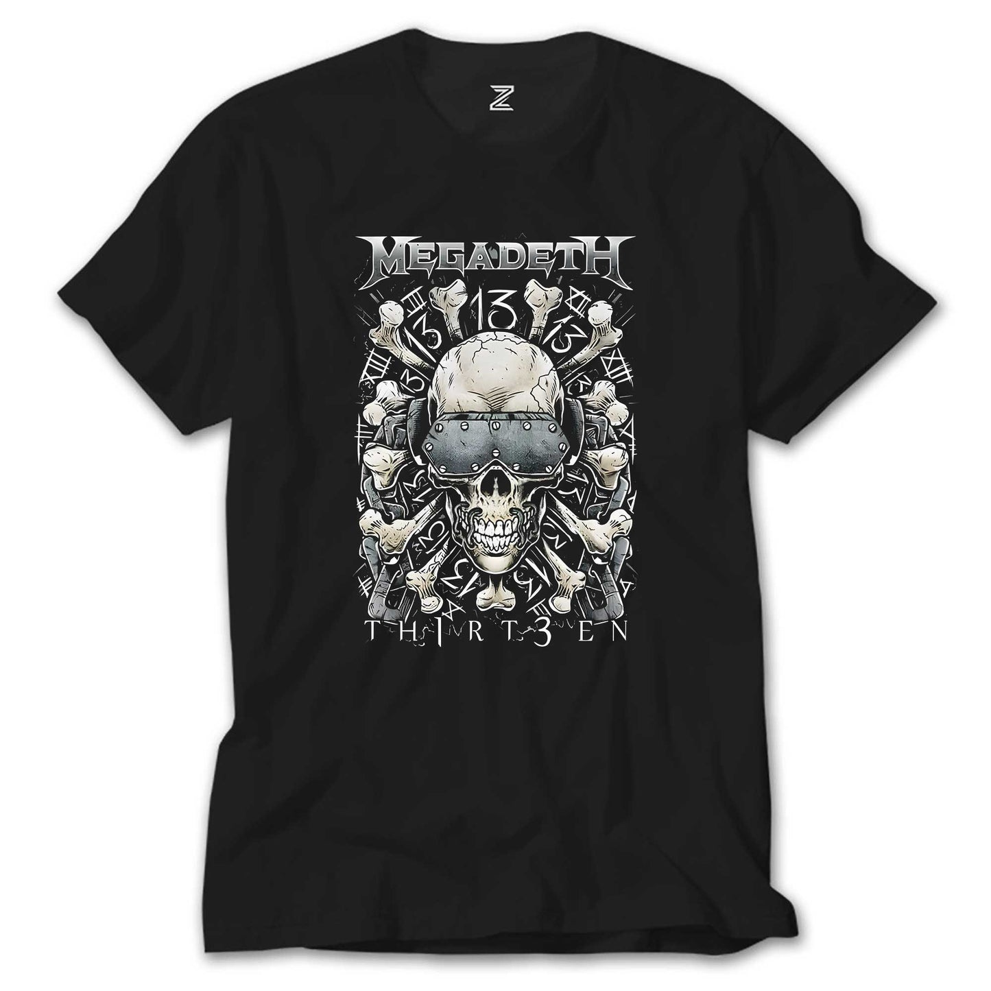 Megadeth Th1rt3en Siyah Tişört