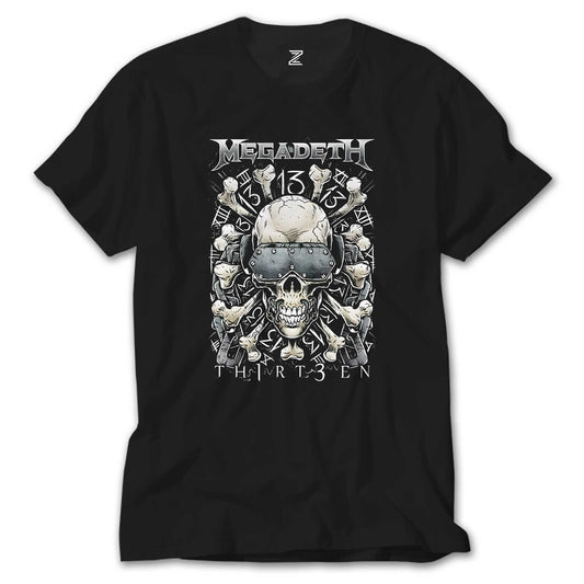 Megadeth Th1rt3en Siyah Tişört