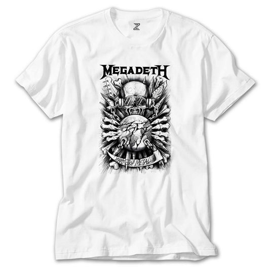 Megadeth Years Of Metal Beyaz Tişört