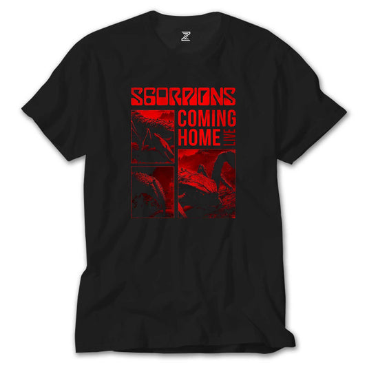 Scorpions Coming Home Siyah Tişört