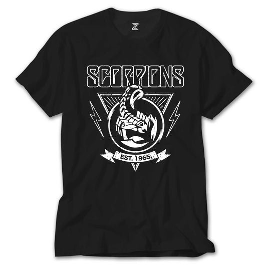 Scorpions Est. 1965 Siyah Tişört