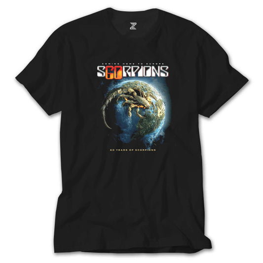 Scorpions 60 Years of Scorpions Siyah Tişört