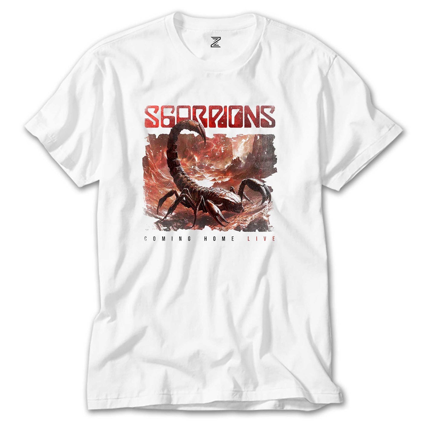 Scorpions Coming Home Live Beyaz Tişört
