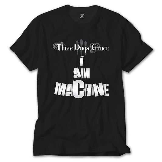 Three Days Grace I AM MACHINE Siyah Tişört