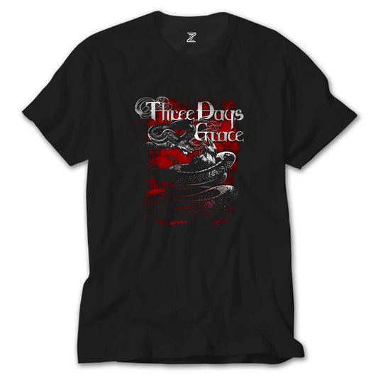 Three Days Grace Food Chain Siyah Tişört