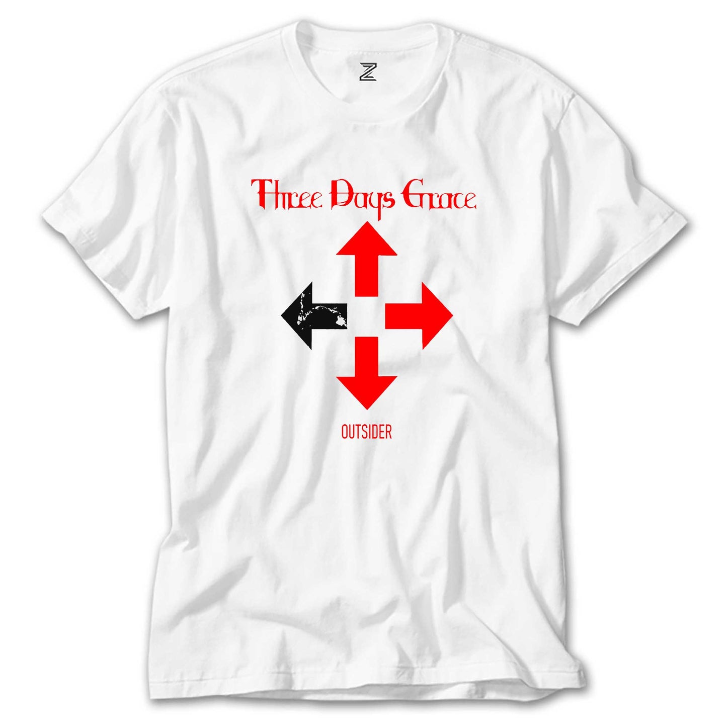 Three Days Grace Outsider Beyaz Tişört