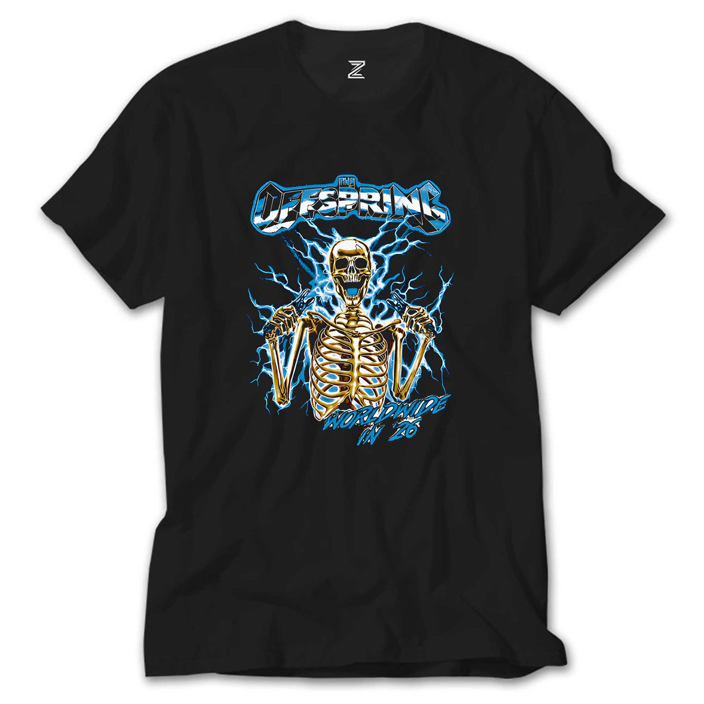 The Offspring Worldwide In '26 Skull Siyah Tişört