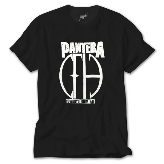 Pantera Rock Band - #pantera #cowboysfromhell #cfg Siyah Tişört