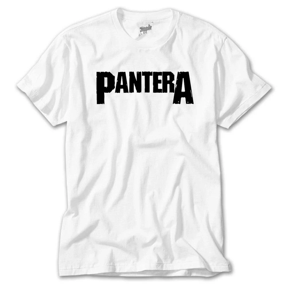 Pantera Rock Band - Pantera Logo Beyaz Tişört