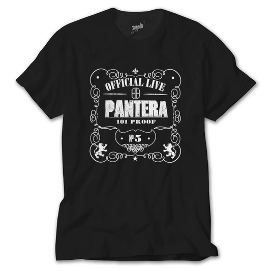 Pantera Rock Band - Pantera Official Live 101 Proof Siyah Tişört