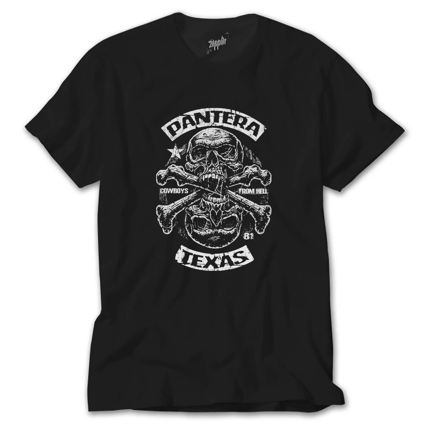 Pantera Rock Band - PANTERA Texas Siyah Tişört