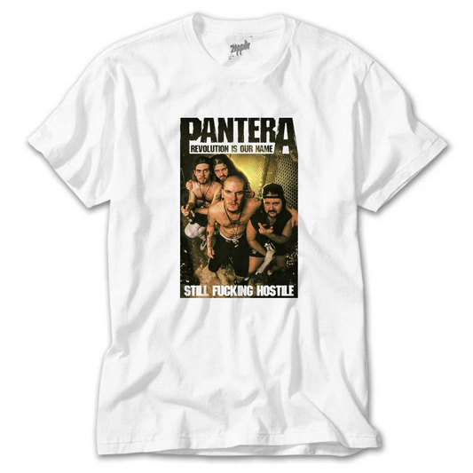 Pantera Rock Band - ZT7299 Beyaz Tişört