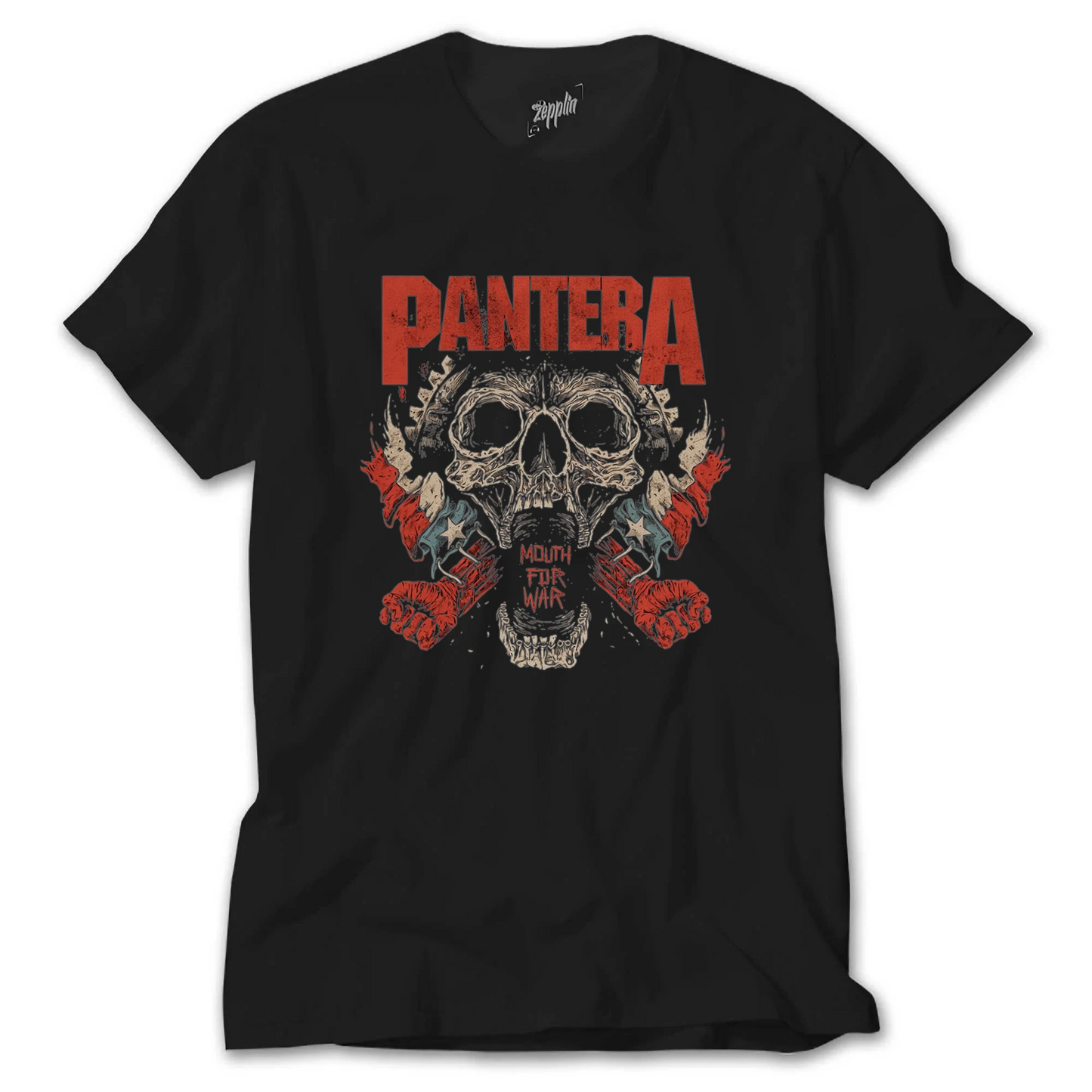 Pantera Rock Band - Skulltastic Showcase Of Art & Illustration Inspiration Siyah Tişört