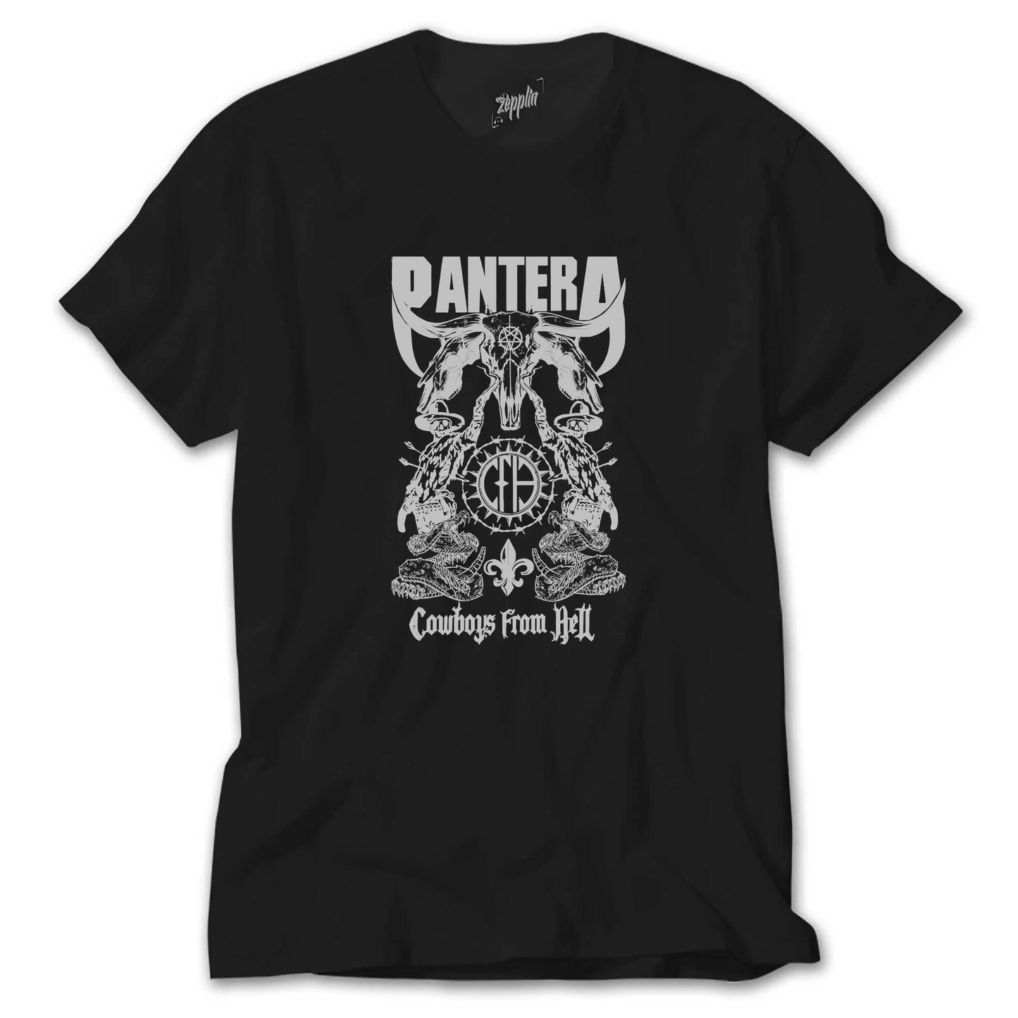 Pantera Rock Band - Pantera Tattoo Design Siyah Tişört
