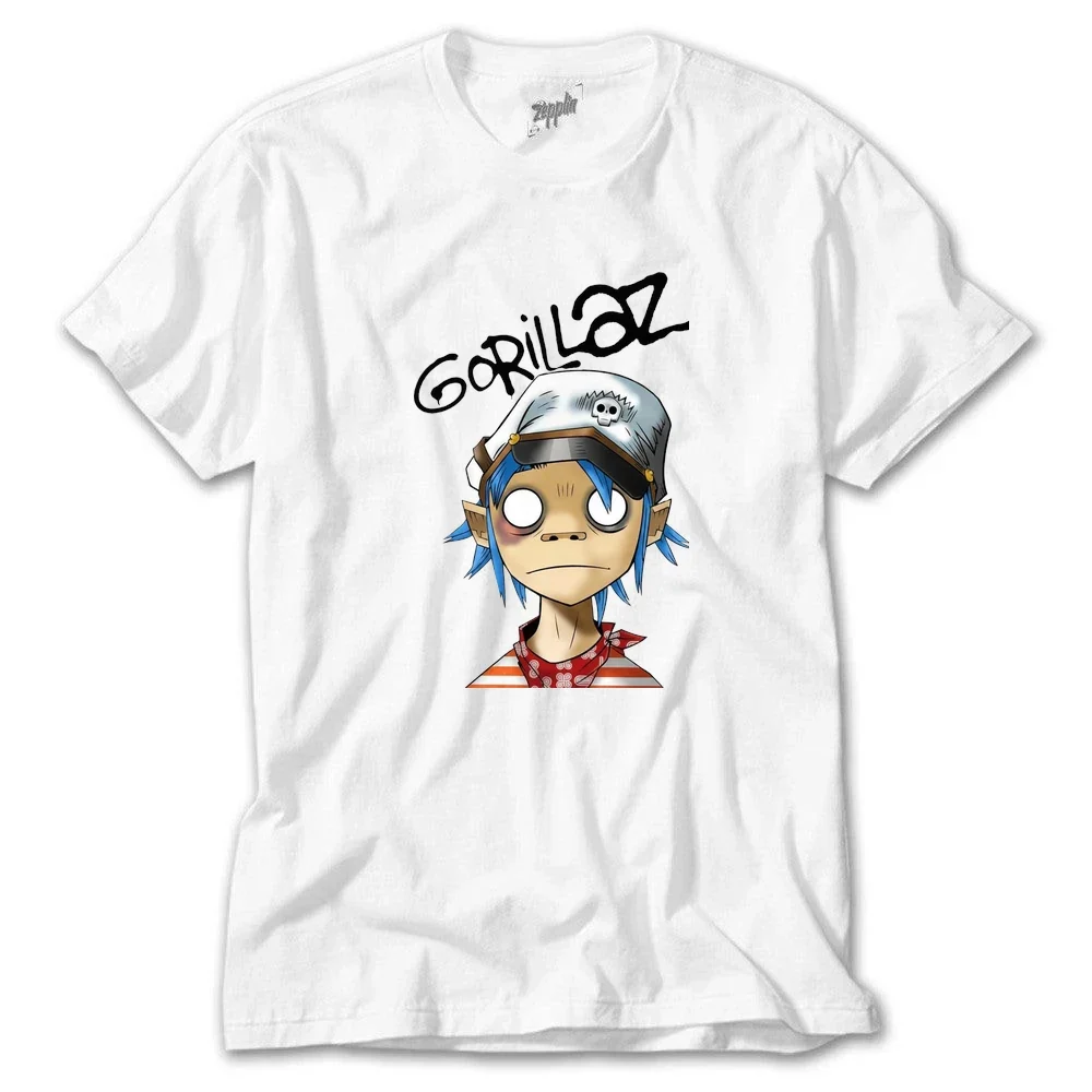 İndirimli Gorillaz - ZT7347 Beyaz Tişört