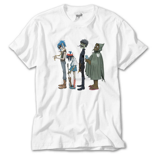 Gorillaz - Wepresent Meet Jamie Hewlett The Visual Artist Behind Gorill Beyaz Tişört