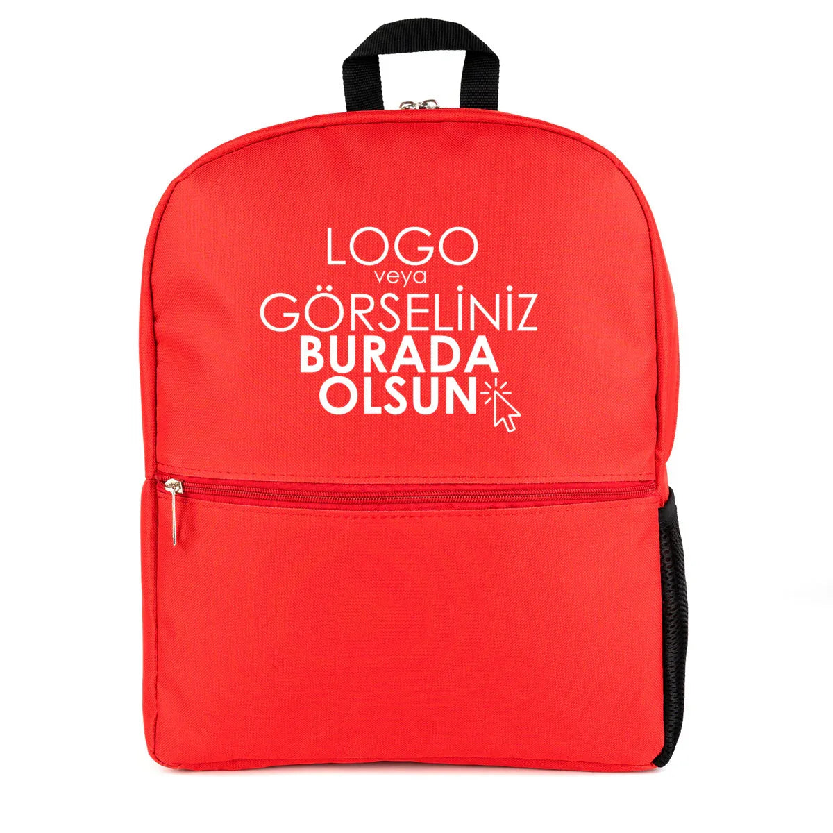 Sırt Çantası Baskılı Kırmızı Renk Toptan