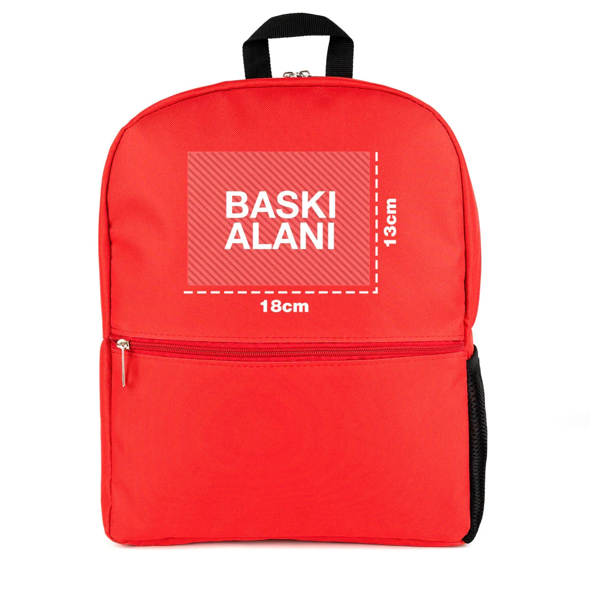 Sırt Çantası Baskılı Kırmızı Renk Toptan