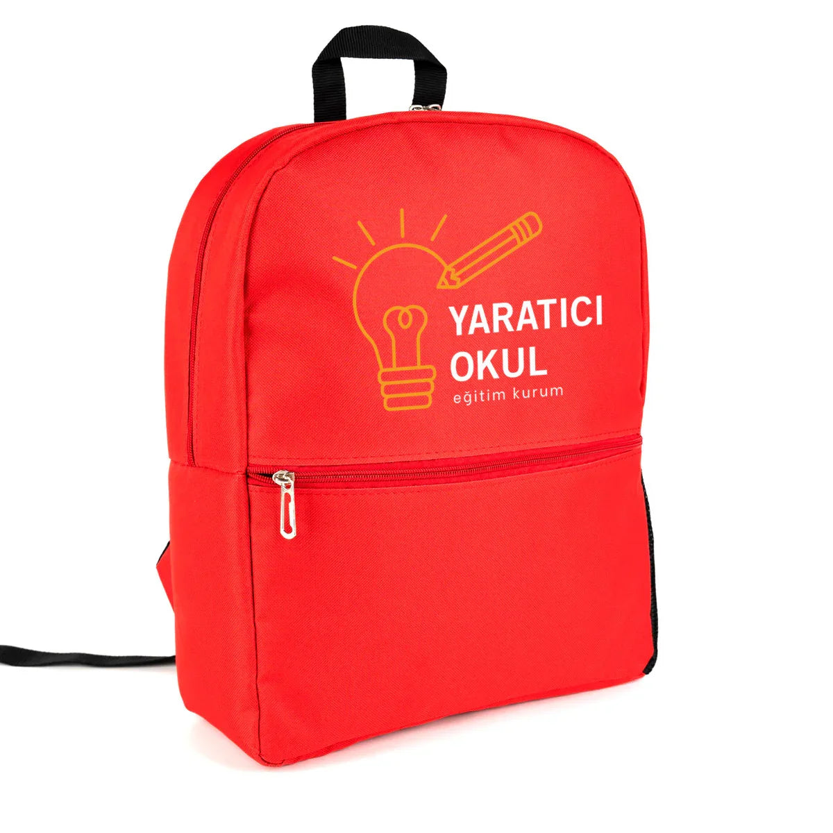 Sırt Çantası Baskılı Kırmızı Renk Toptan