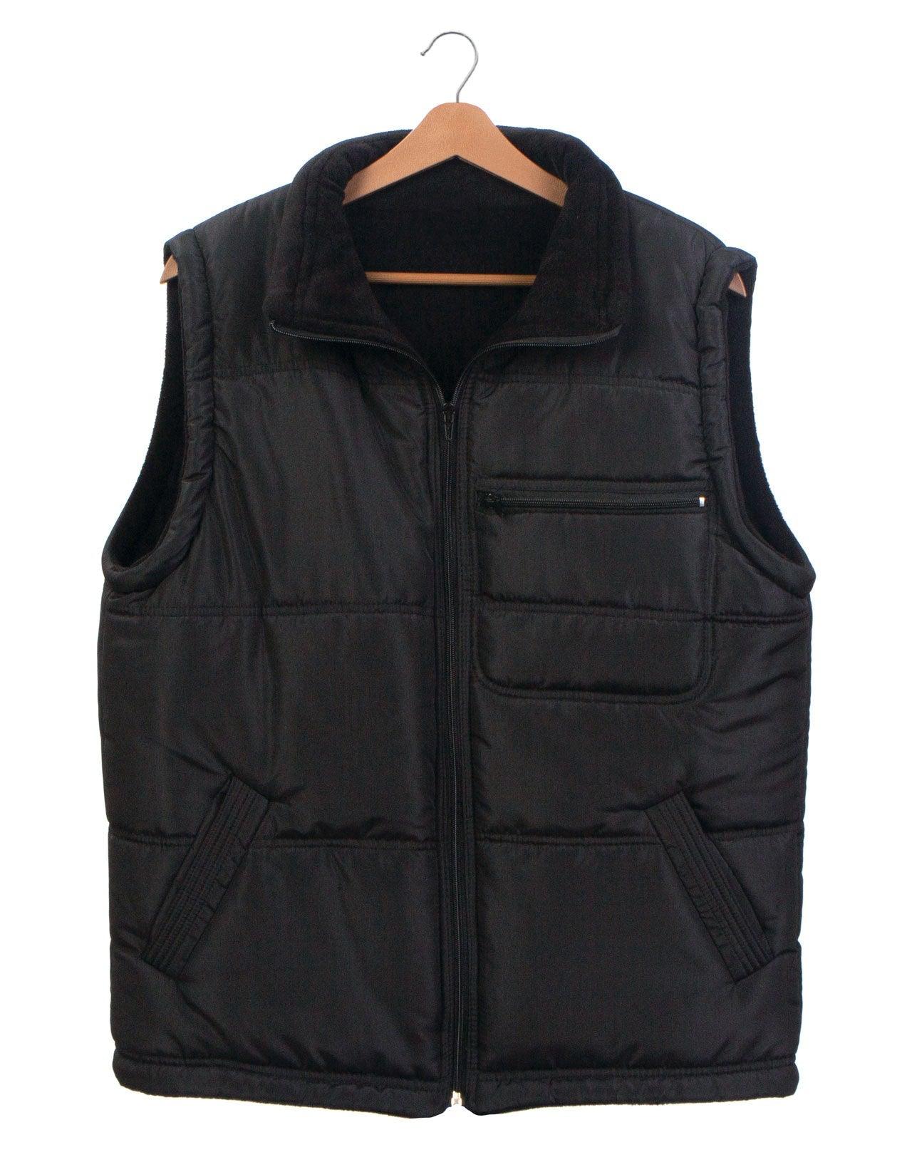 Yelek Baskısız İçi Polarlı Siyah Renk