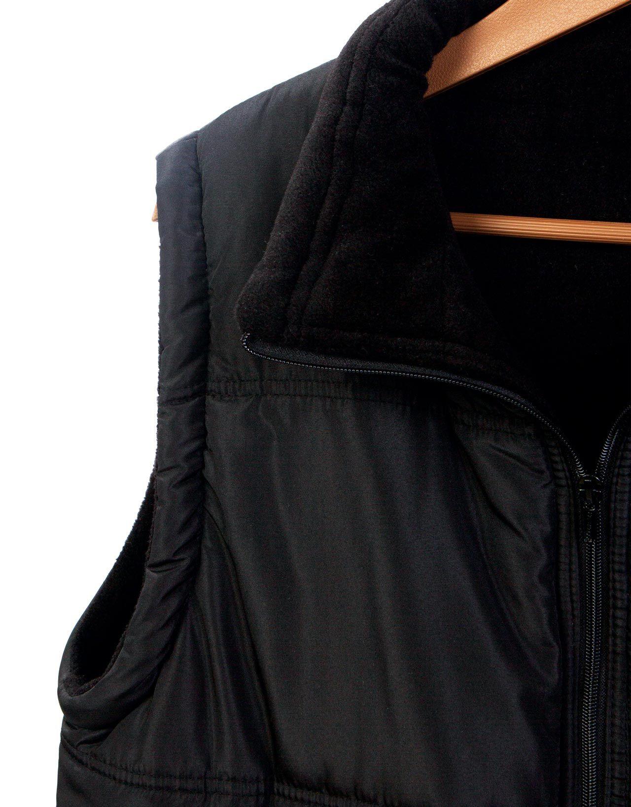 Yelek Baskısız İçi Polarlı Siyah Renk