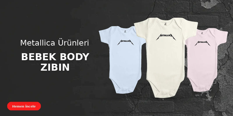 Metallica Bebek Body Zıbın