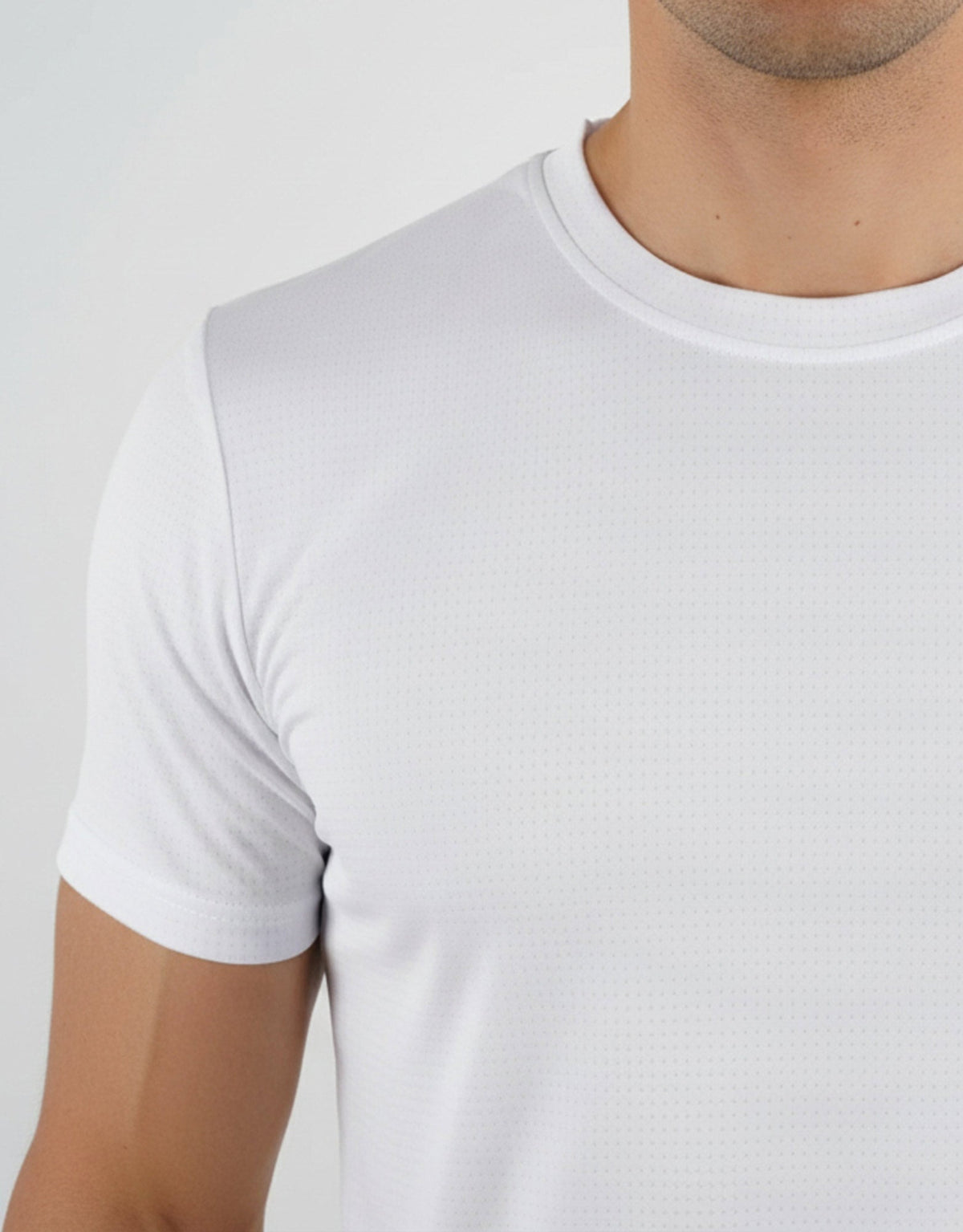 Premium Basic Beyaz Spor Tişört (Baskısız)
