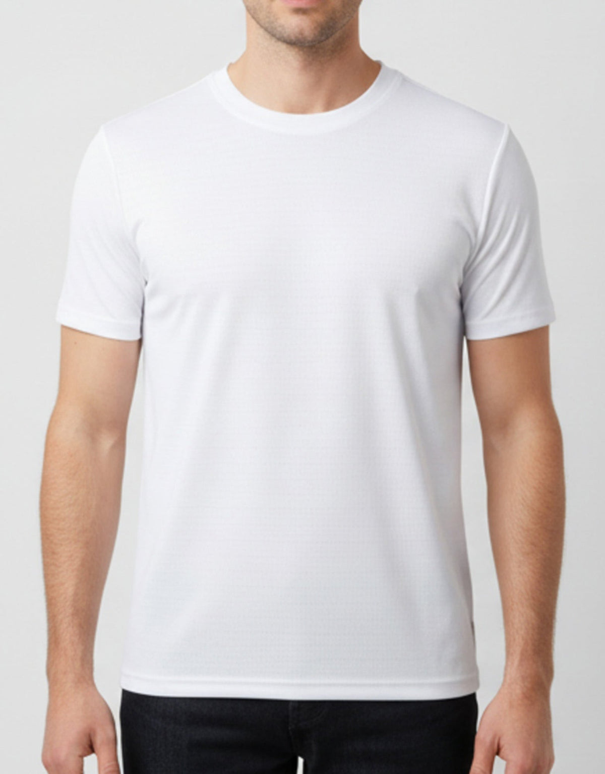 Premium Basic Beyaz Spor Tişört (Baskısız)
