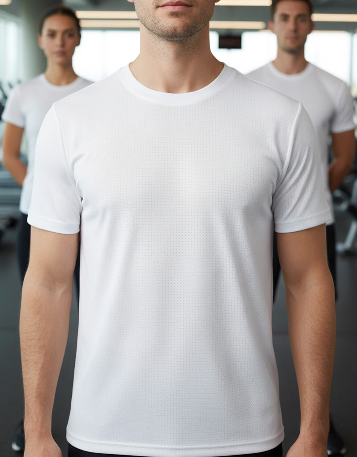 Premium Basic Beyaz Spor Tişört (Baskısız)