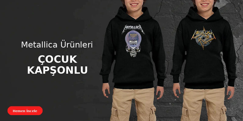 Metallica Çocuk Kapşonlu