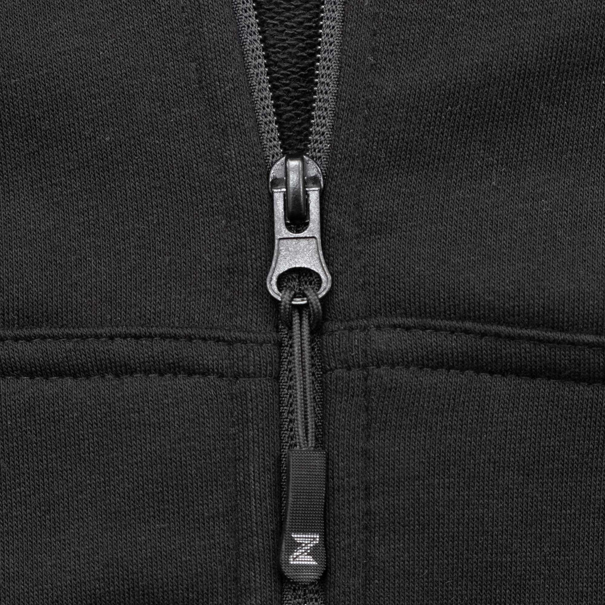 Mastodon Logo Siyah Fermuarlı Kapşonlu Sweatshirt