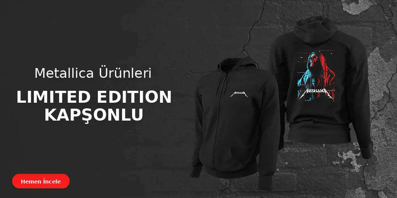Metallica Limited Edition Kapşonlu Sweatshirt