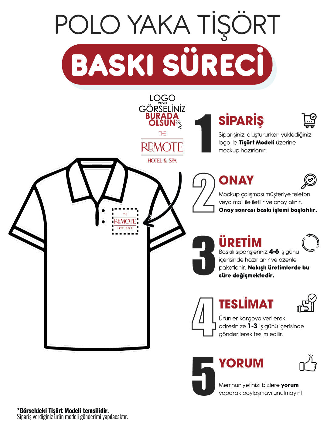 Polo Yaka Tişört Baskı Süreci