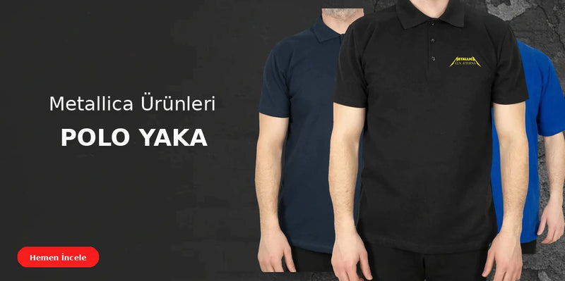 Metallica Polo Yaka Tişört