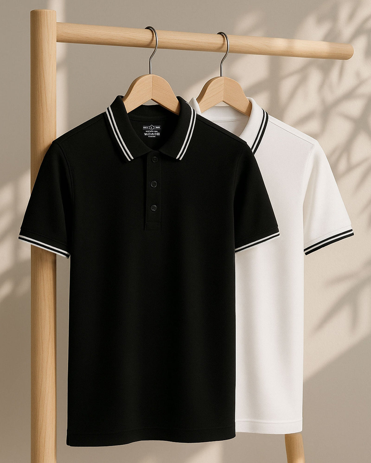Basic Siyah Polo Yaka Tişört