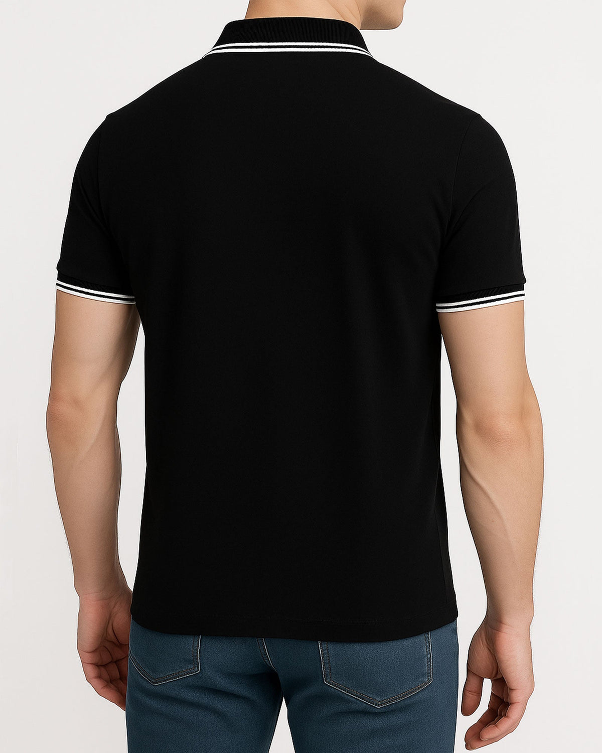 Basic Siyah Polo Yaka Tişört