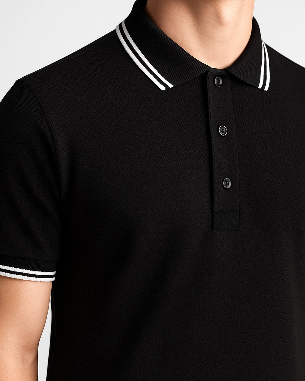 Basic Siyah Polo Yaka Tişört