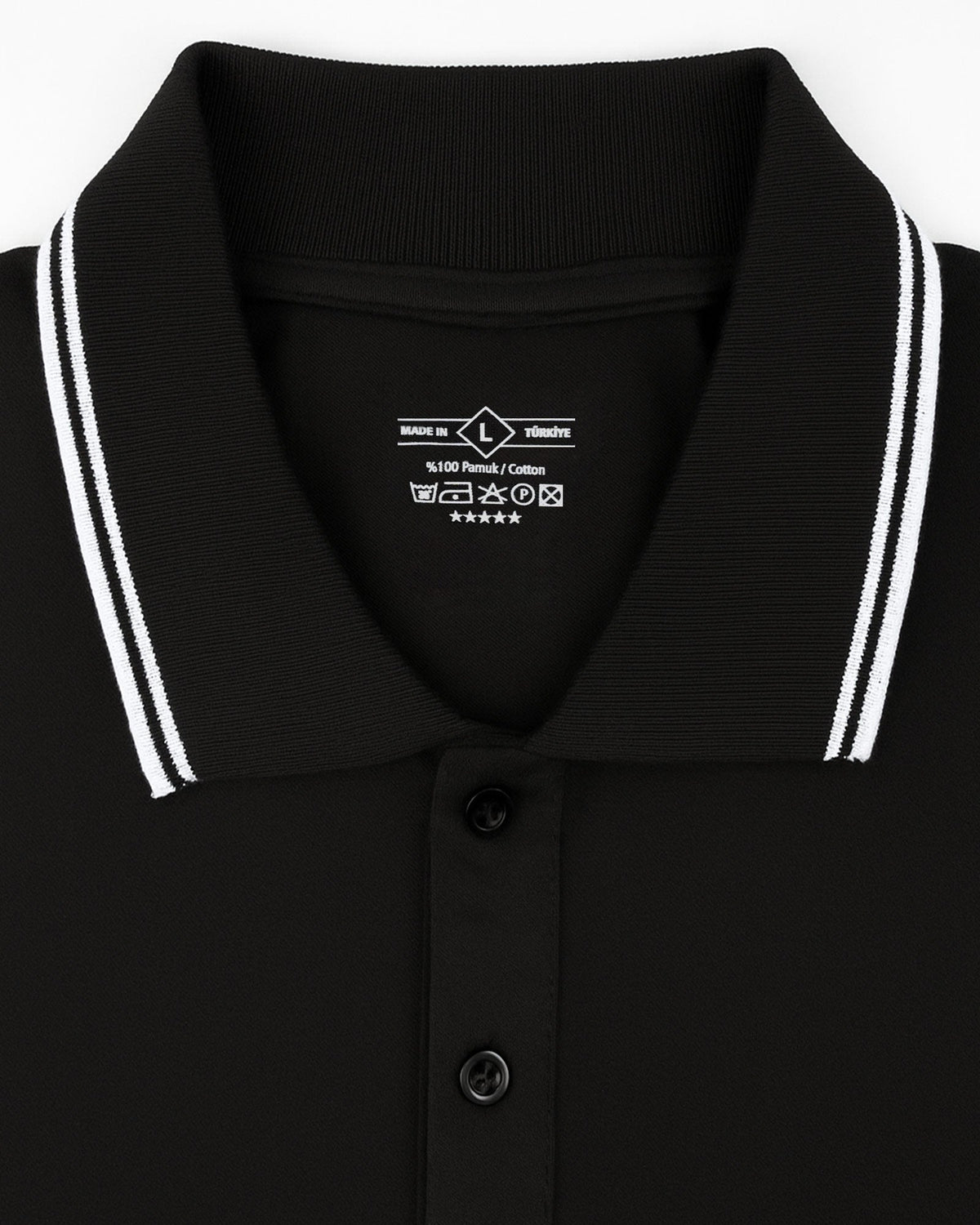 Basic Siyah Polo Yaka Tişört