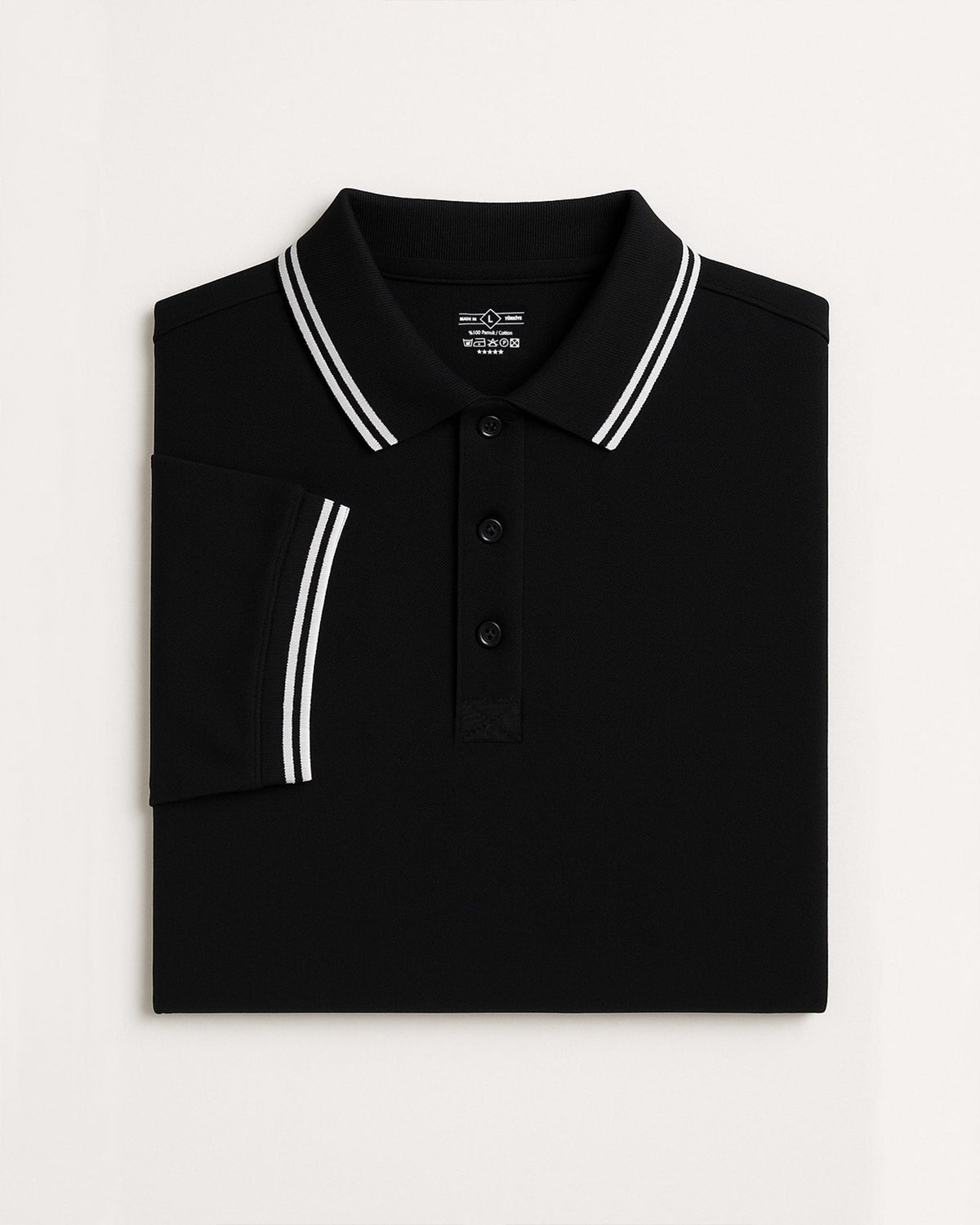Basic Siyah Polo Yaka Tişört