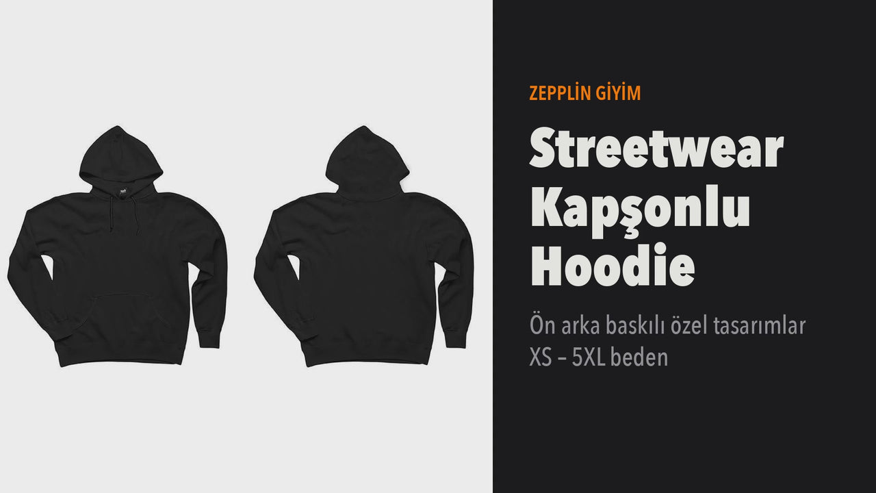 Streetwear Kapşonlu Hoodie