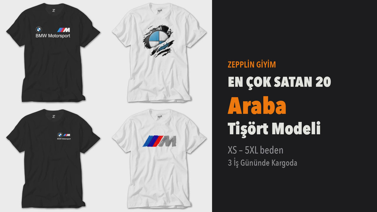 En Çok Satan 20 Araba Tişört (yatay)