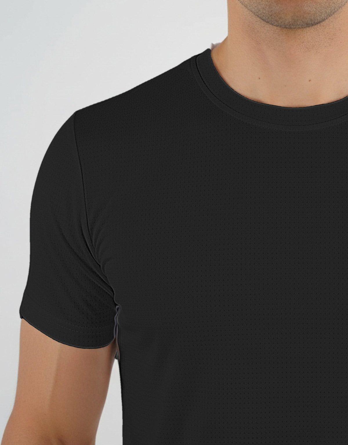 Premium Basic Siyah Spor Tişört (Baskısız)