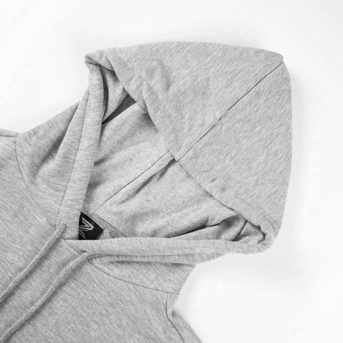 Baskılı Kapşonlu Sweatshirt Gri Toptan