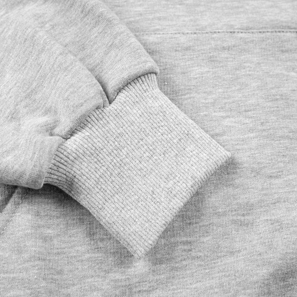 Baskılı Kapşonlu Sweatshirt Gri Toptan