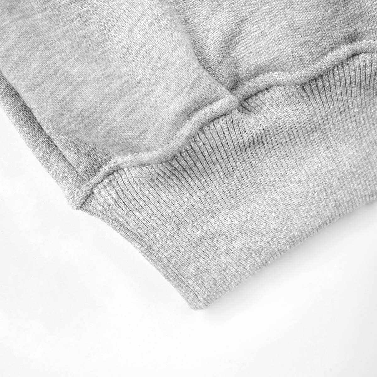 Baskılı Kapşonlu Sweatshirt Gri Toptan